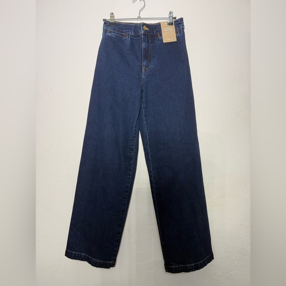 Madewell Women's Deep Indigo Wide Leg Jeans